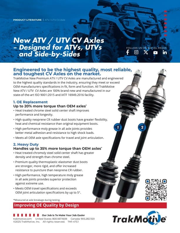 TrakMotive ATV/UTV CV Axles Flyer