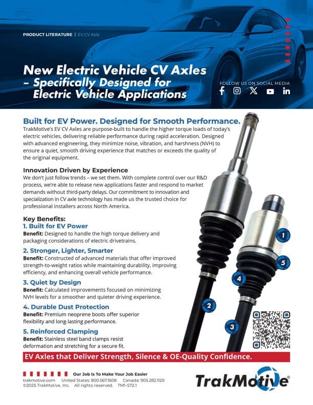 TrakMotive EV CV Axles Flyer